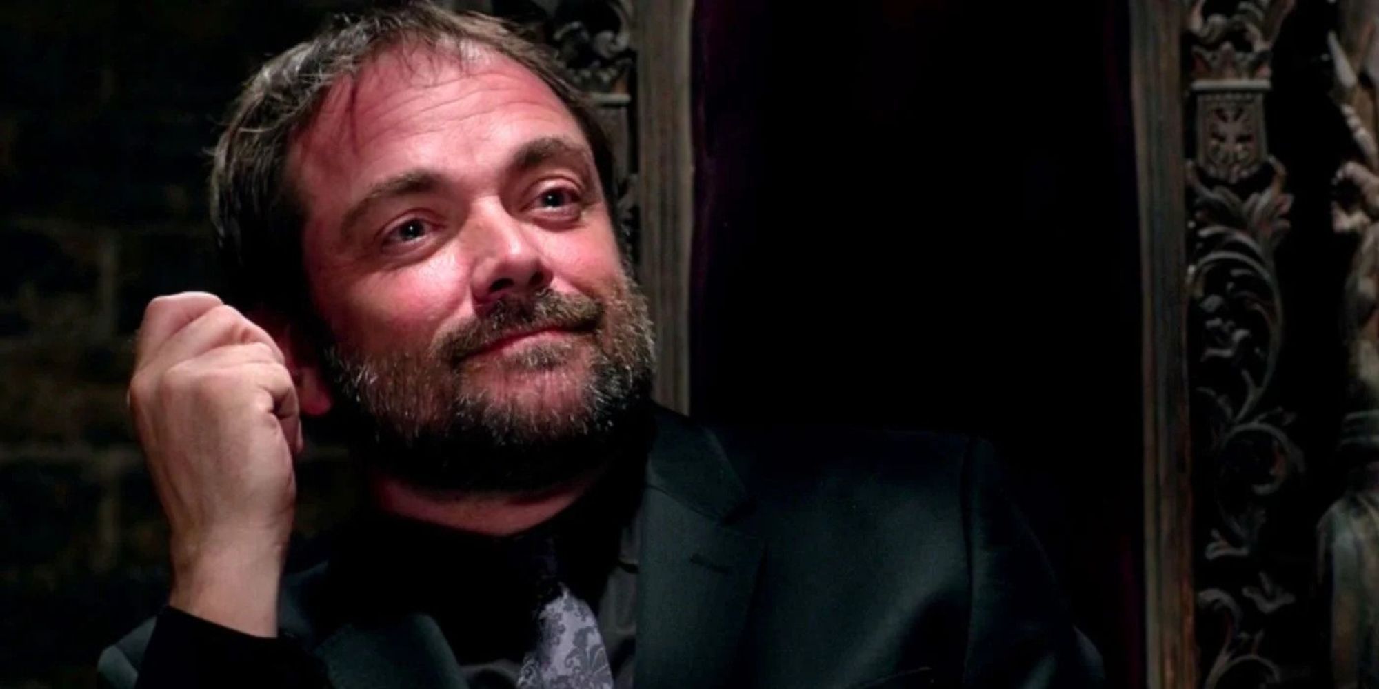 Crowley as the King of Hell.