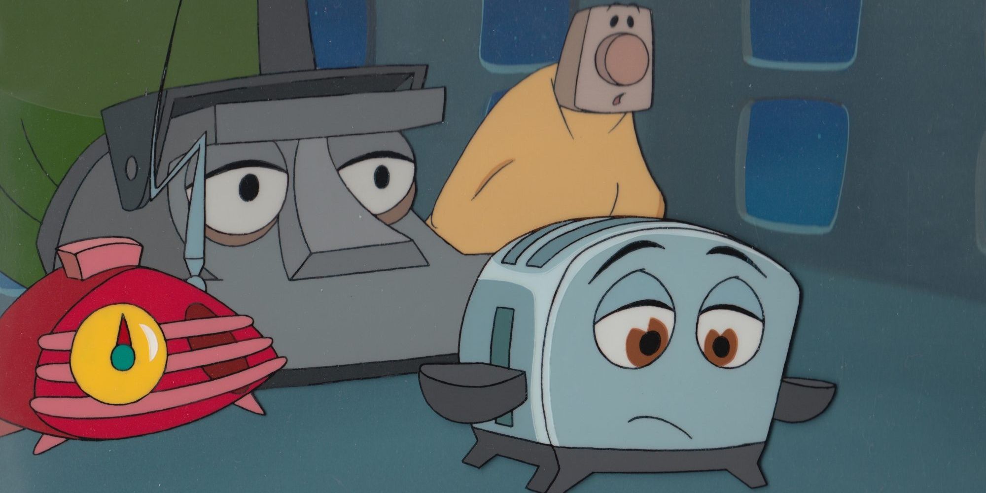 Toaster, Blanky, Kirby, and Radio in The Brave Little Toaster.