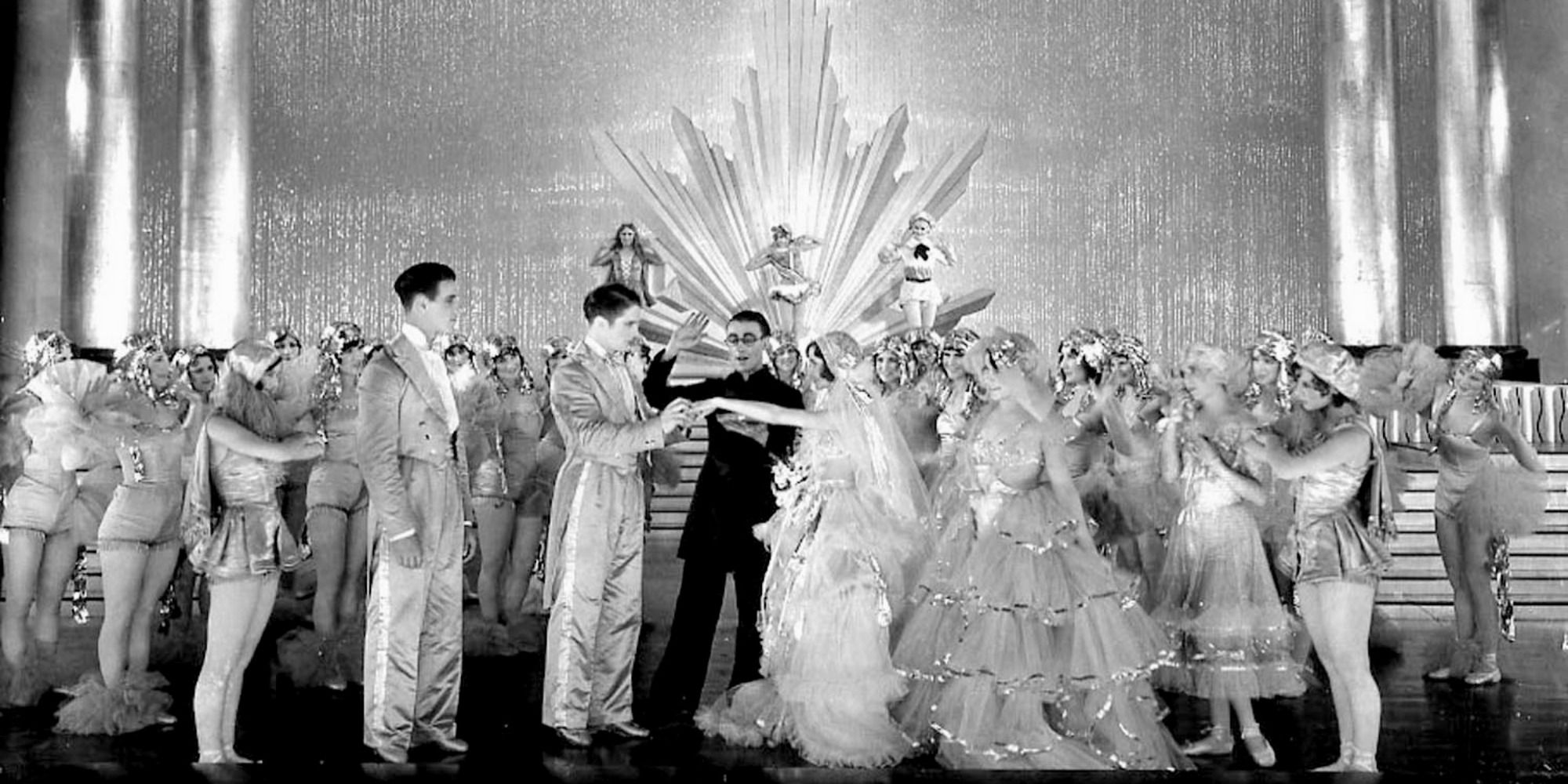 an ornamented musical number with multiple dancers in "The Broadway Melody"