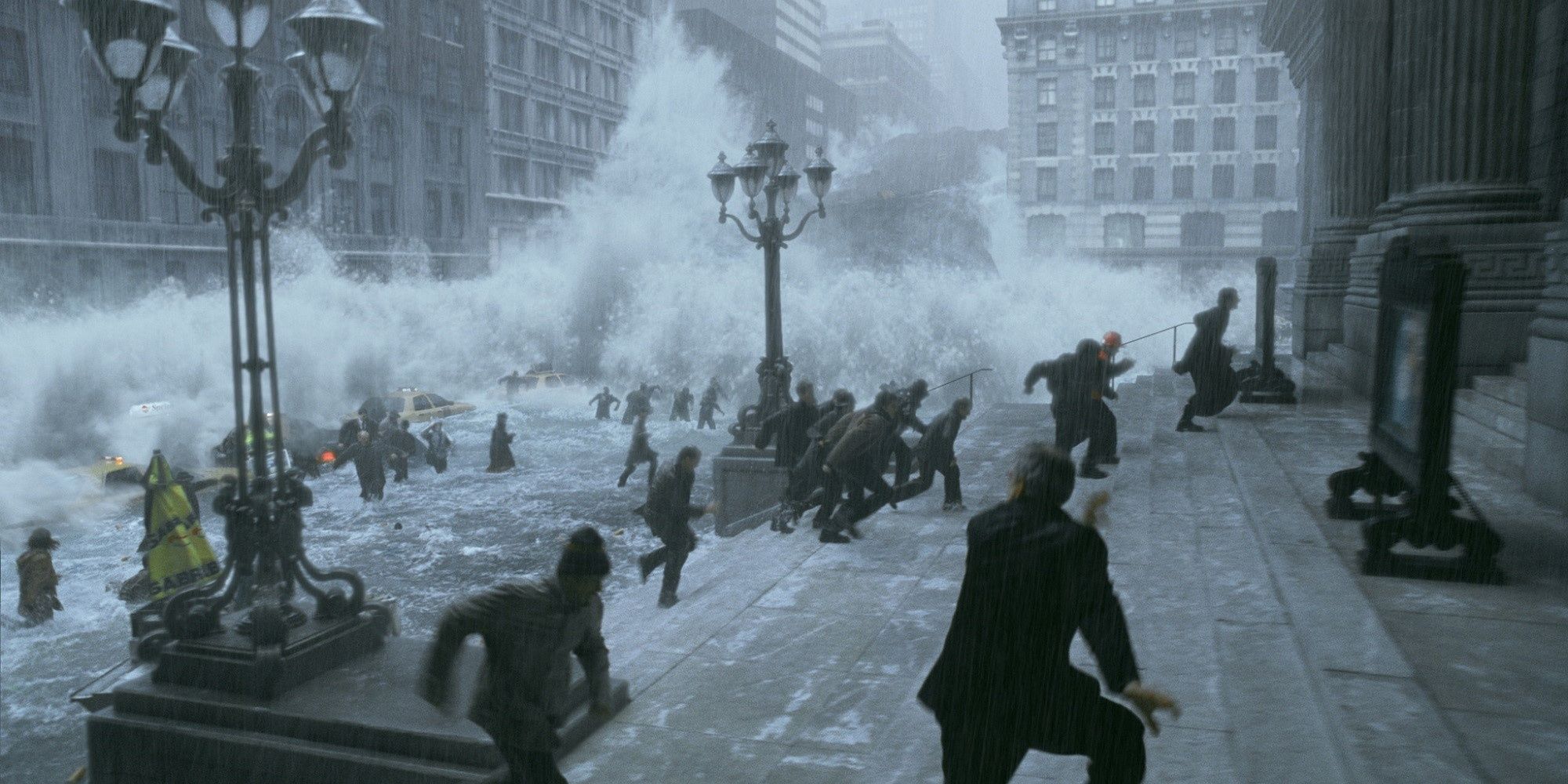 As ondas do tsunami atingiram NYC no dia depois de amanhã.