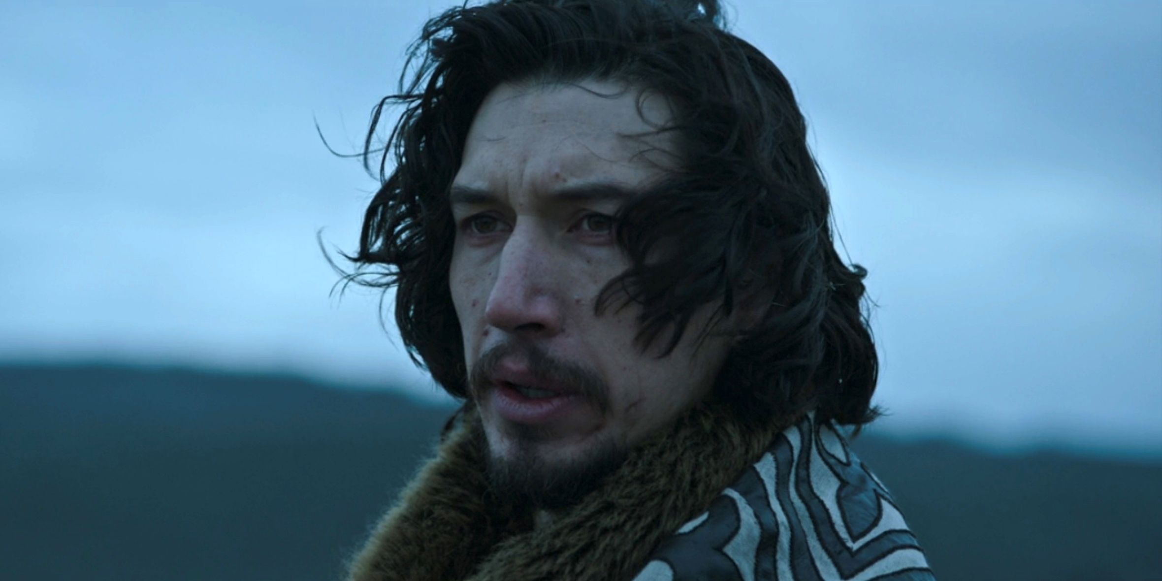 adam driver windy hair the last duel