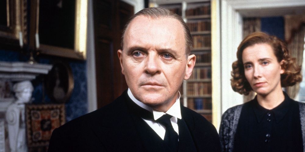 Anthony Hopkins dans le rôle de M. Stevens dans Les restes du jour