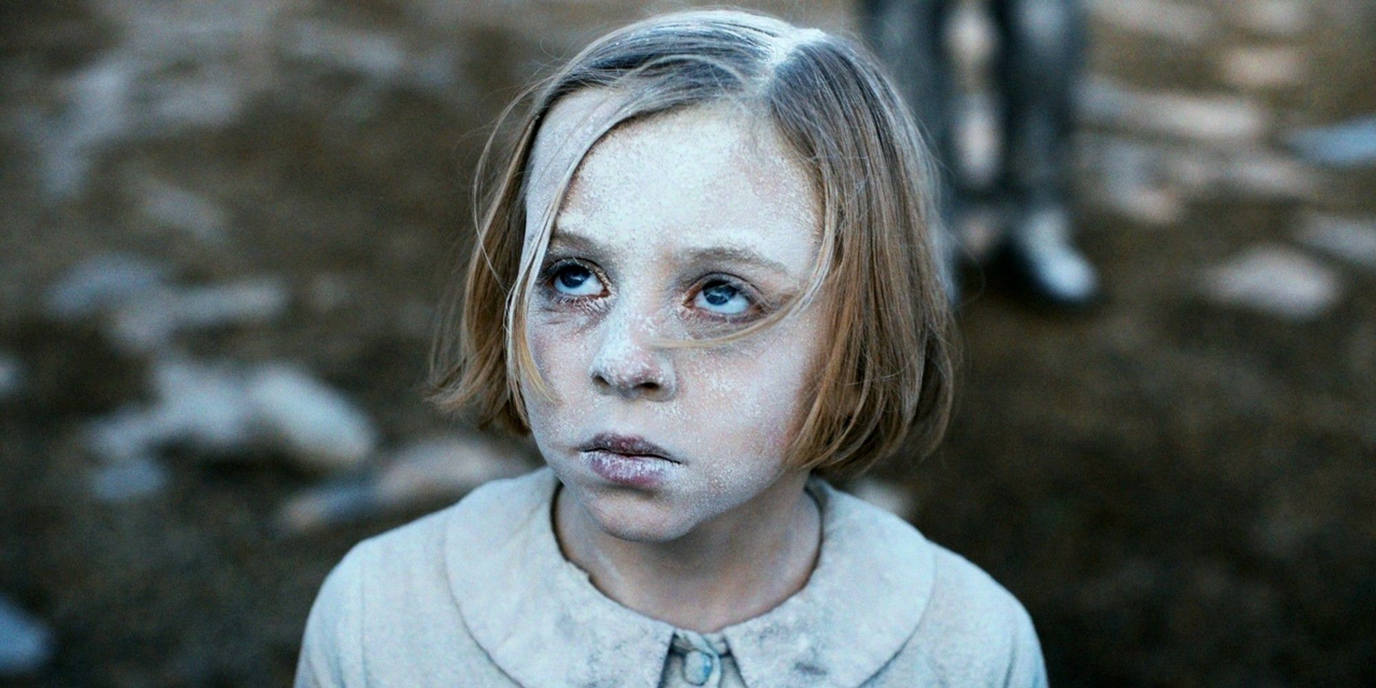One of the children who survived the shelling in Denmark.