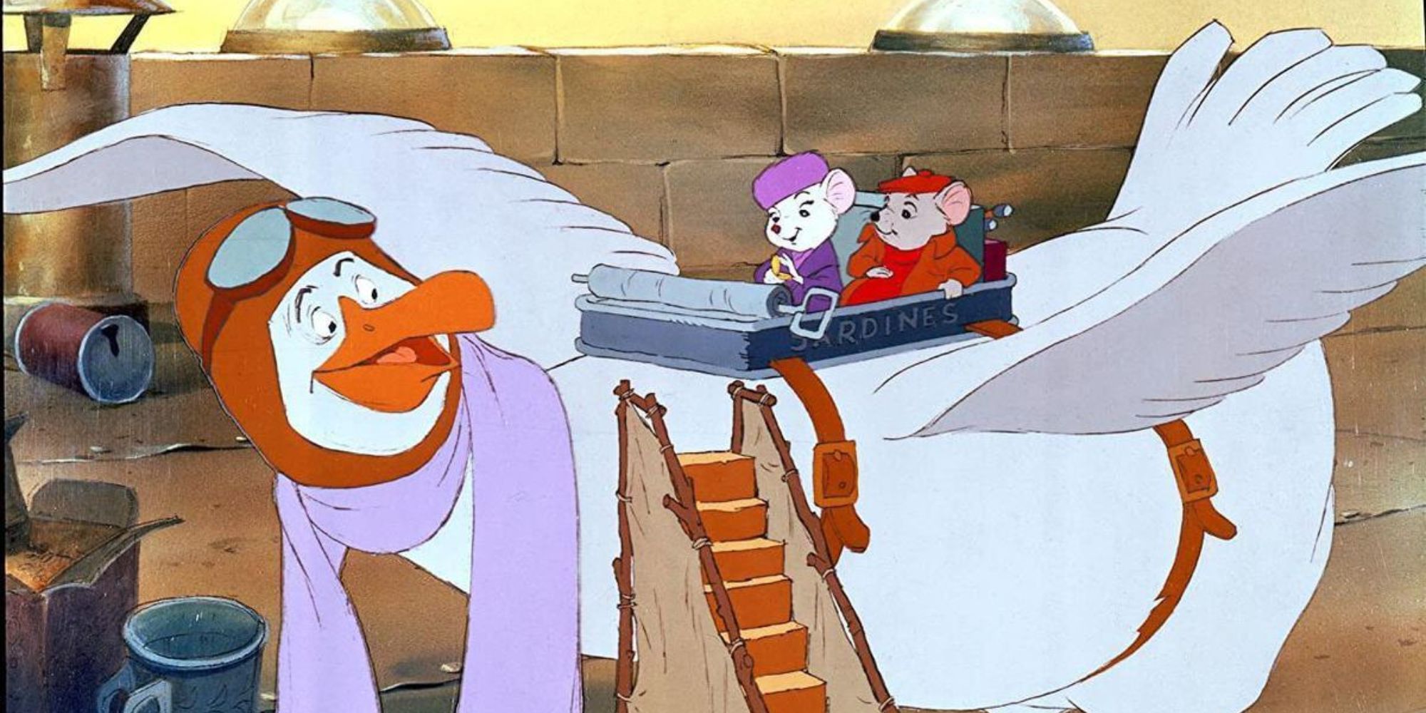 The Rescuers - Miss Bianca, Bernard and Orville