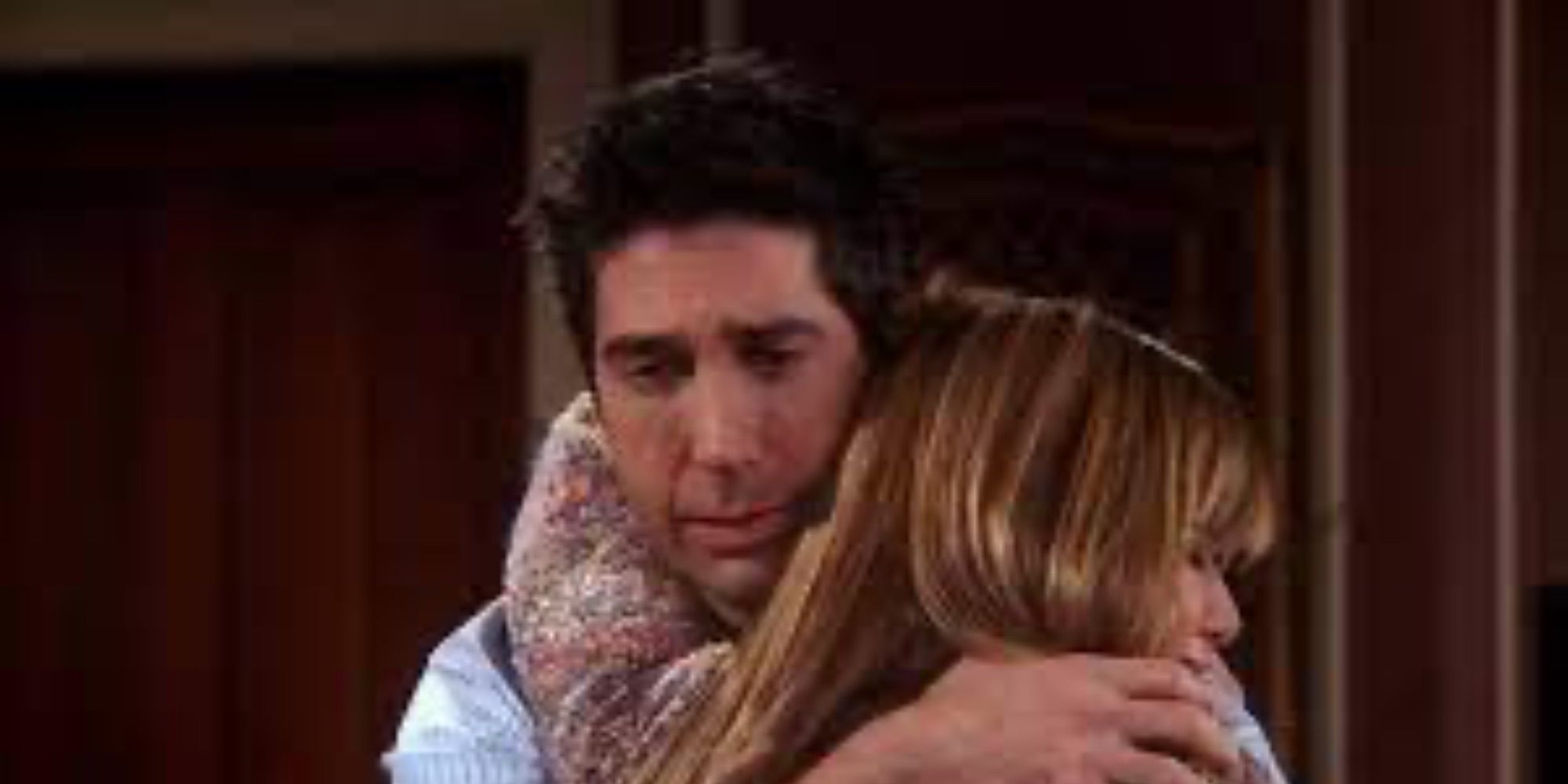 ross and Rachel hugging