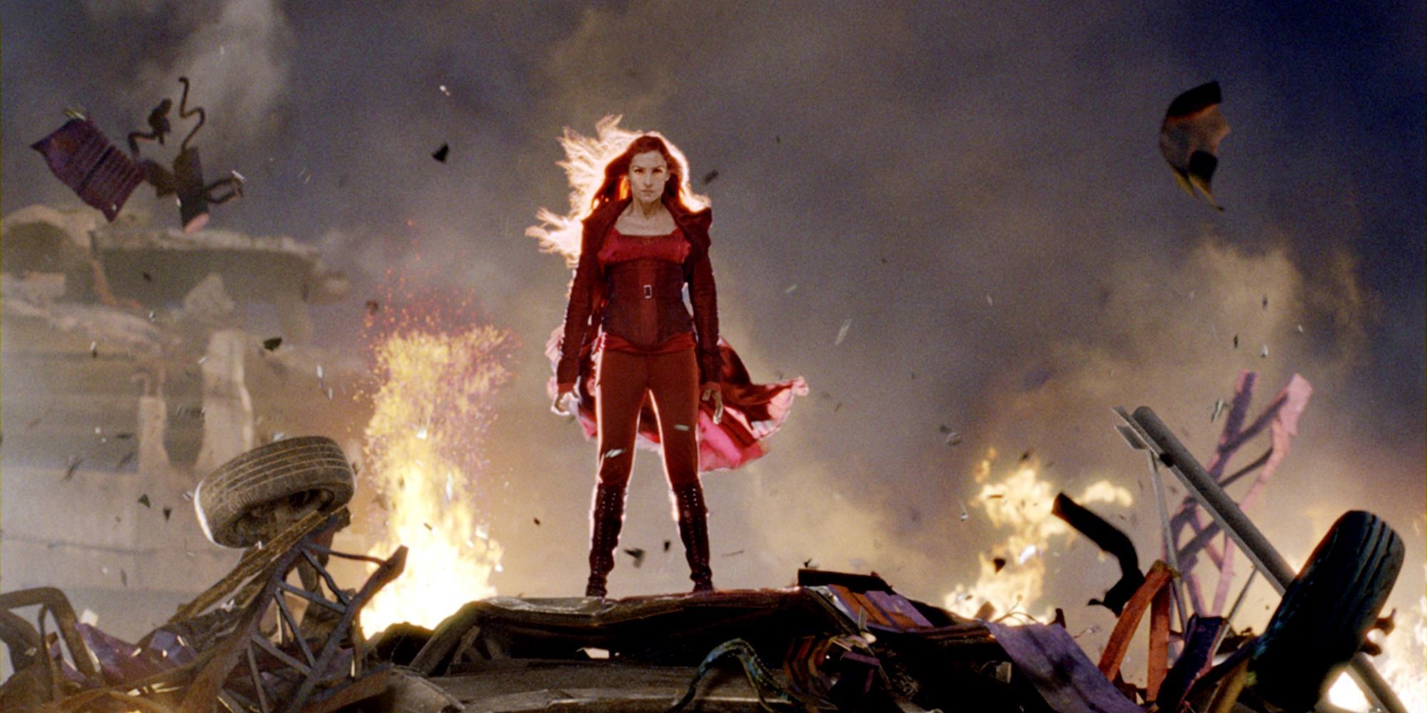 Famke Janssen as Jean Grey using her powers in X-Men: The Last Stand