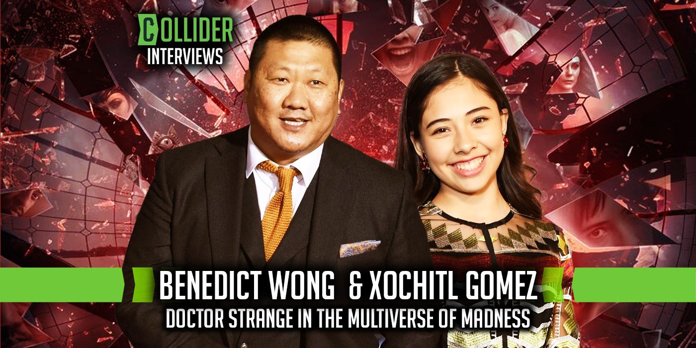 Benedict Wong and Xochitl Gomez Doctor Strange in the Multiverse of Madness social