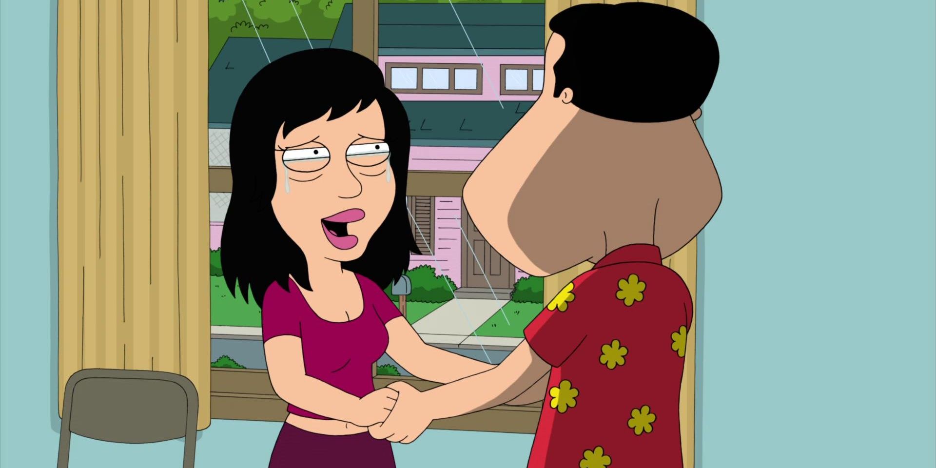 Brenda Q, Family Guy, Brenda holding hands with Quagmire