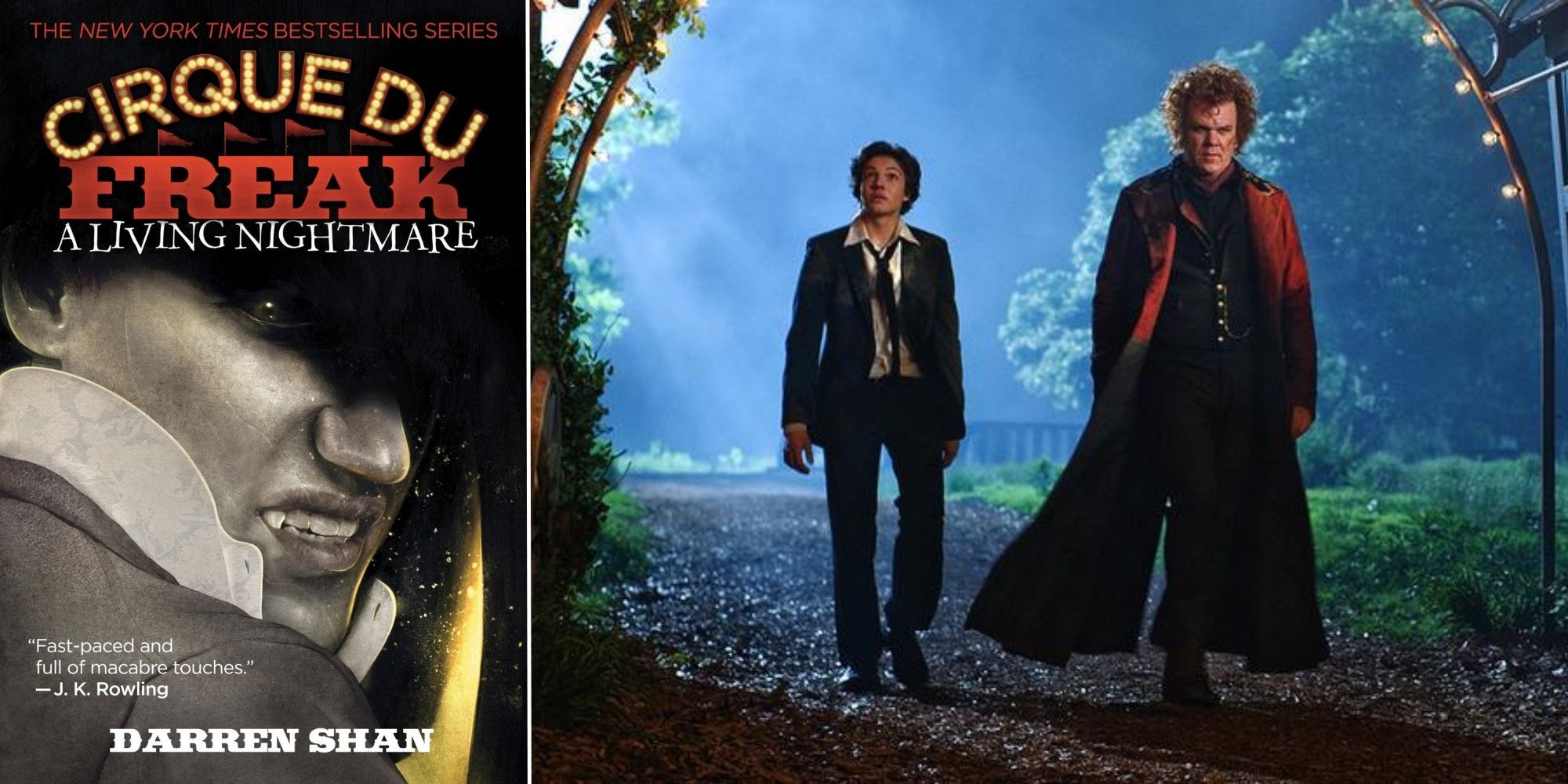 Darren Shan's Cirque du Freak YA novel and the movie adaptation