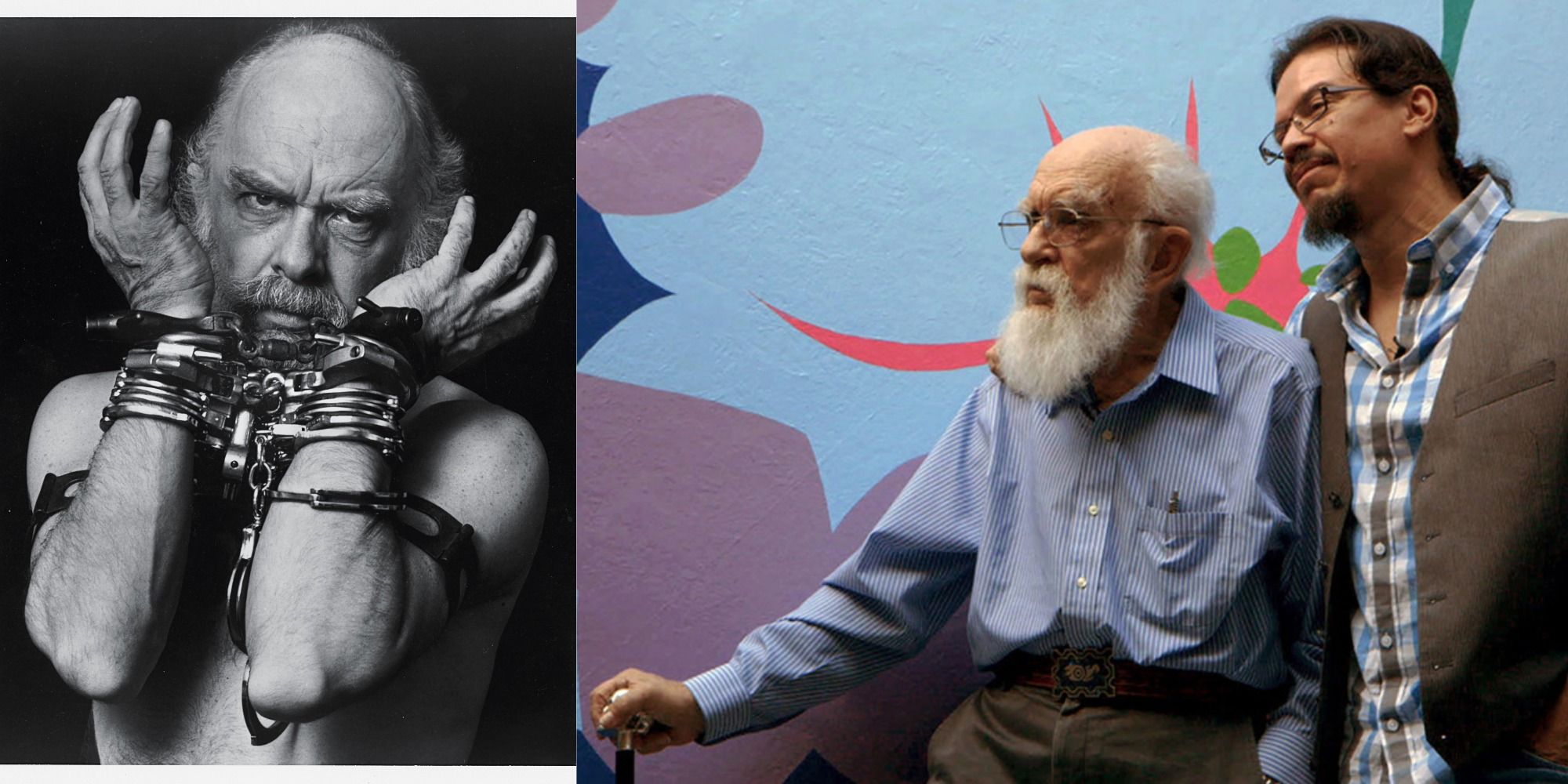 James Randi, The Amazing Randi, with Boyfriend, escape artist