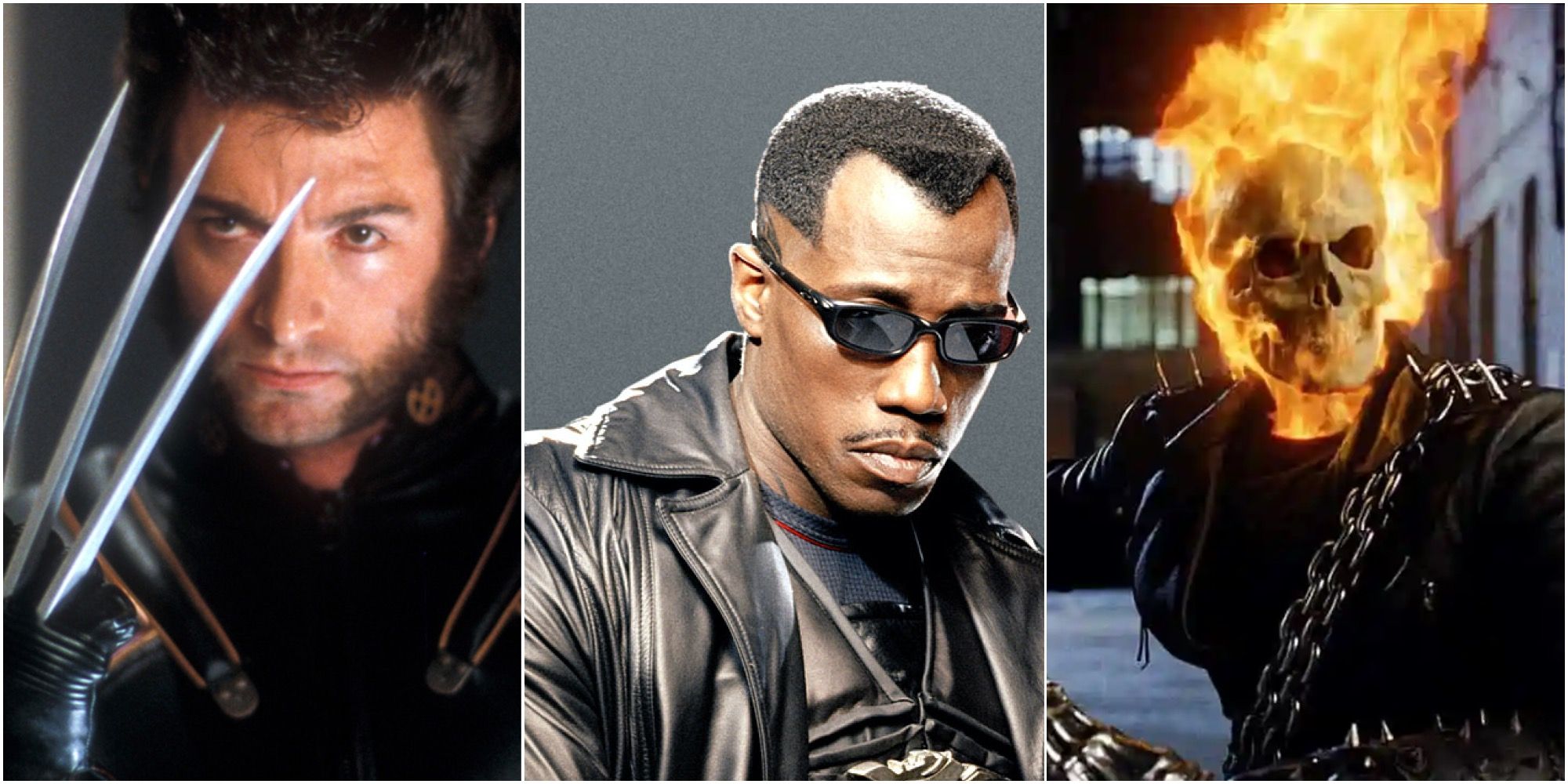 Blade, Ghost Rider and X men