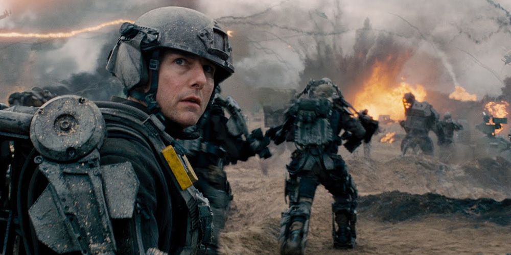 Tom Cruise as Cage in Edge of Tomorrow