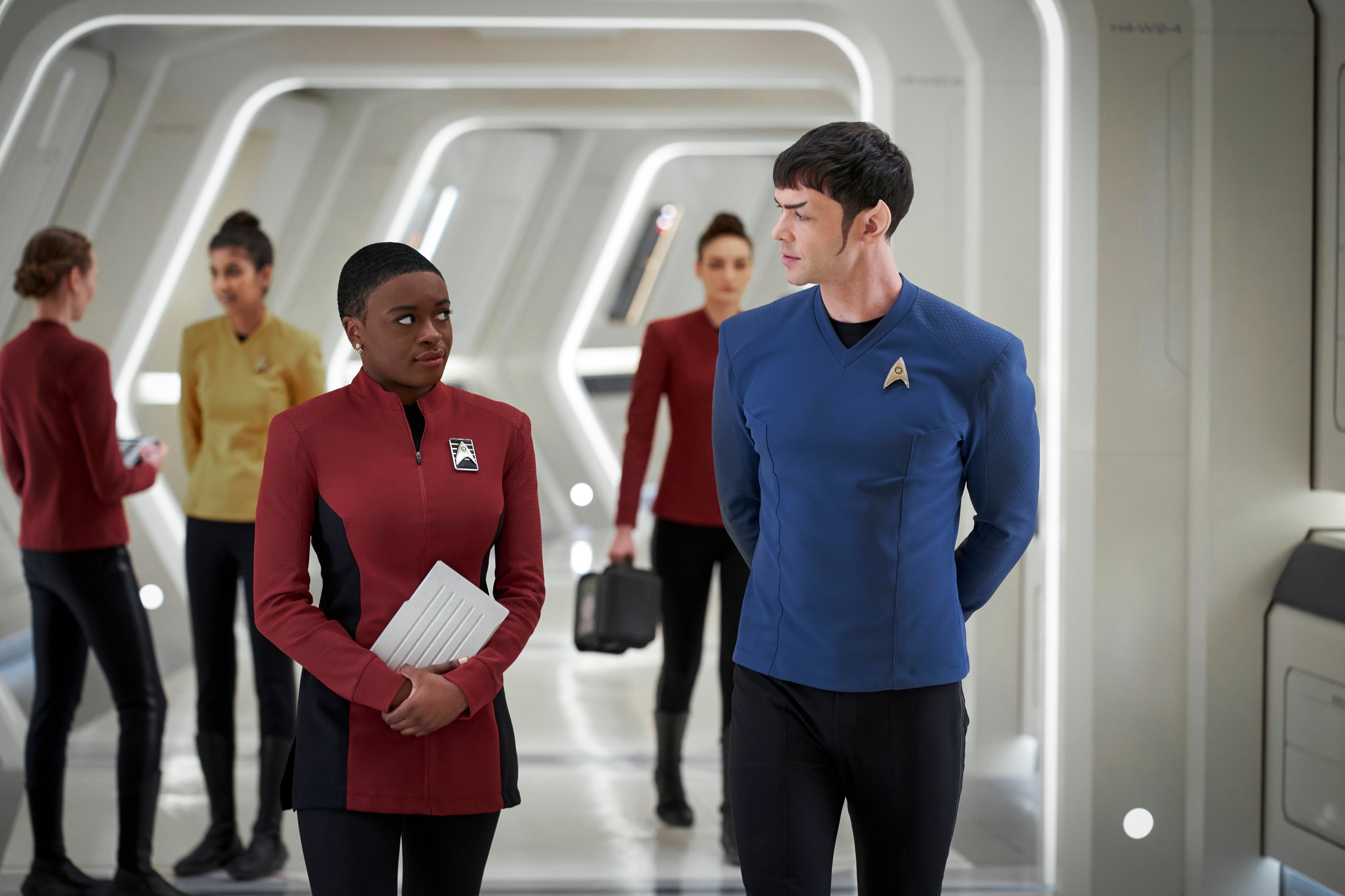 Star Trek: Strange New Worlds Clip Shows Spock and Uhura Discussing Jokes