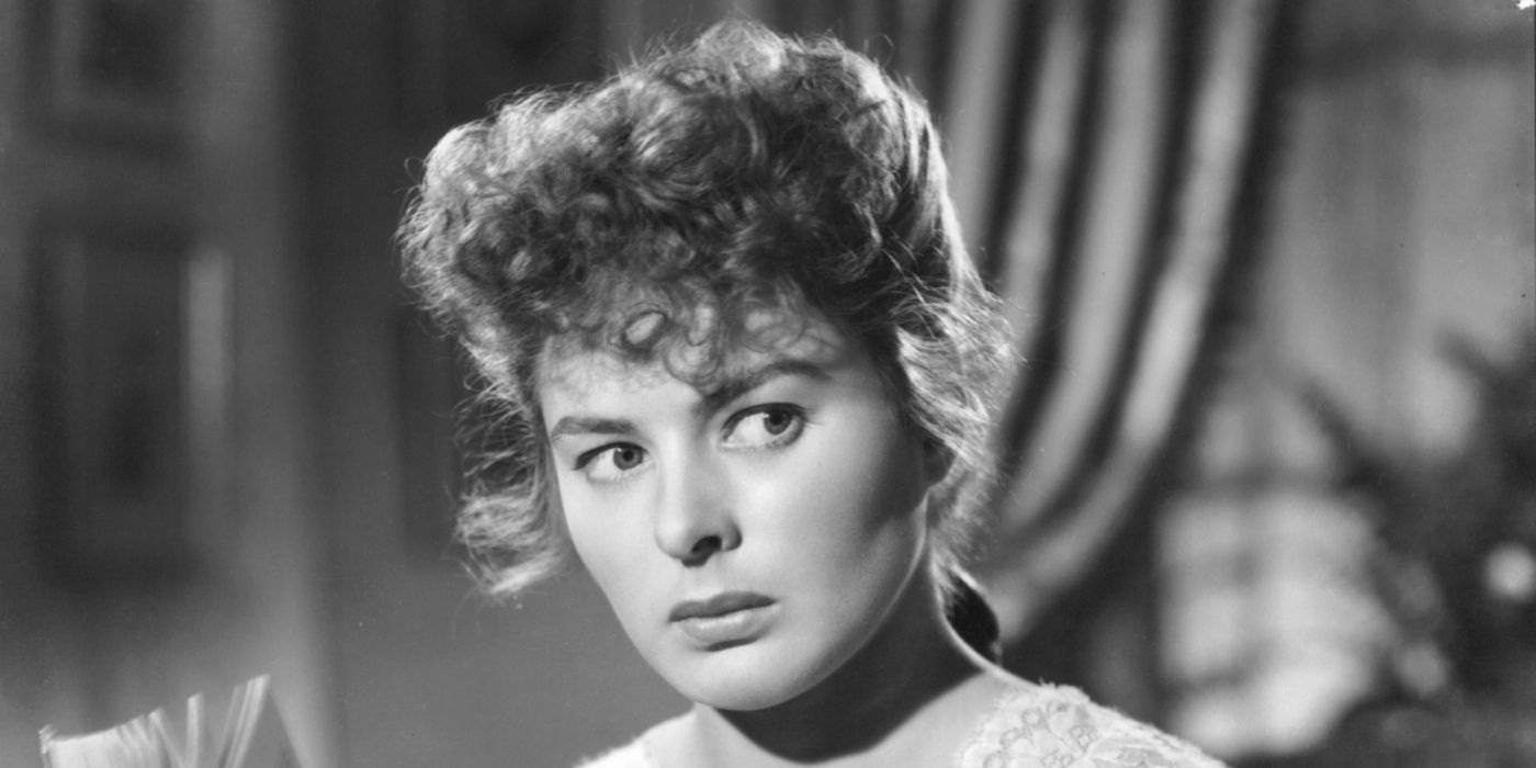 Ingrid Bergman como Paula Alquist se ve confundida en la película Gaslight.