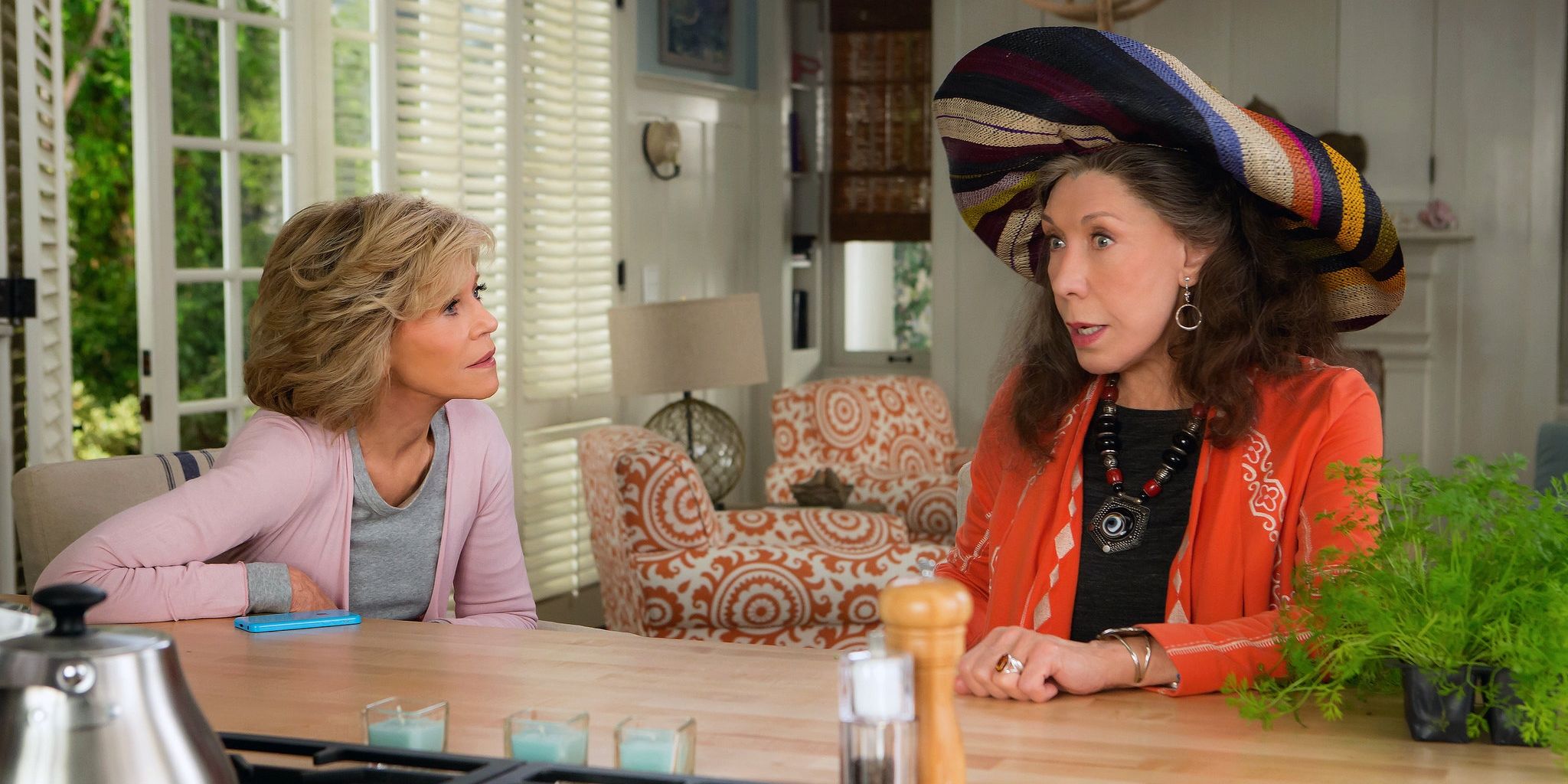 grace and frankie big hat lily tomlin ben and jerry's