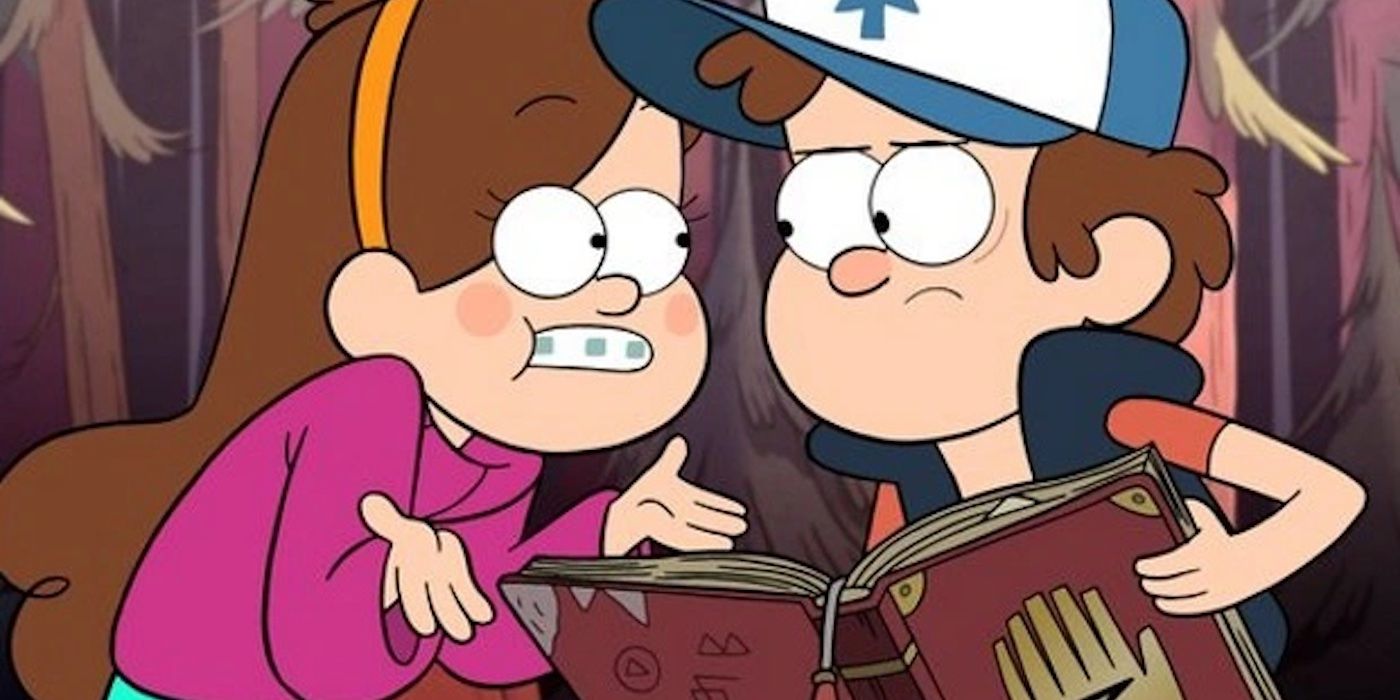 gravity_falls_mabel_and_dipper_inspect_an_ancient feature