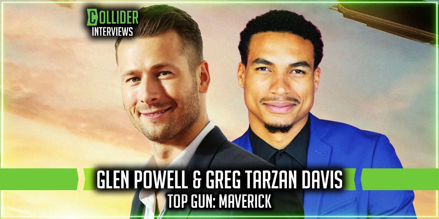 Top Gun: Maverick Glen Powell and Greg Tarzan Davis social