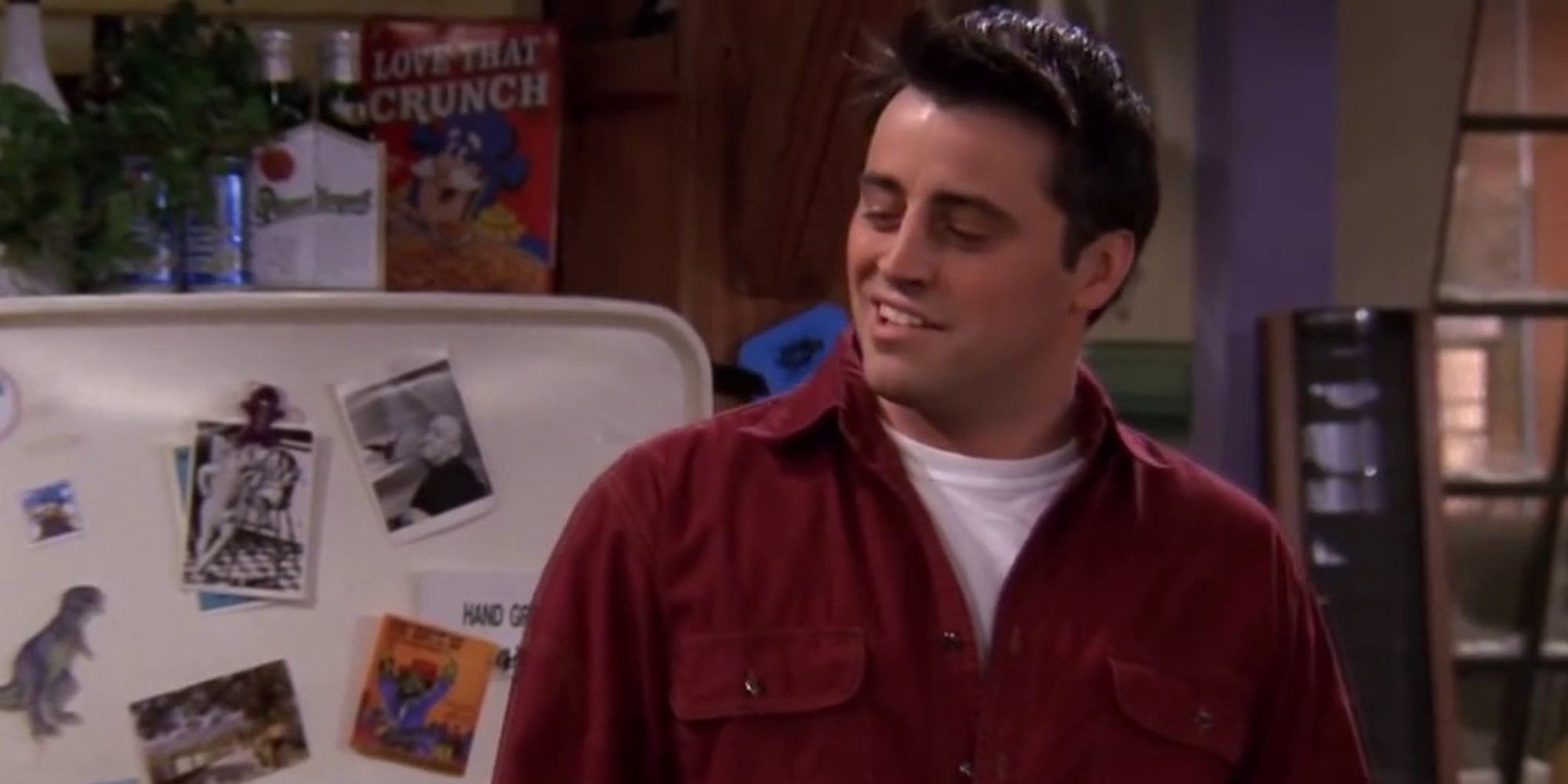 Joey from friends asking his classic pick up line - How You Doin? 