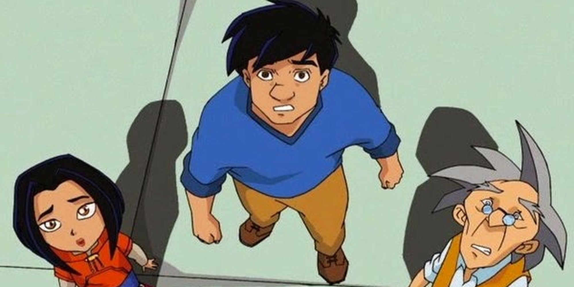 Jackie, Jade, and Uncle from Jackie Chan Adventures