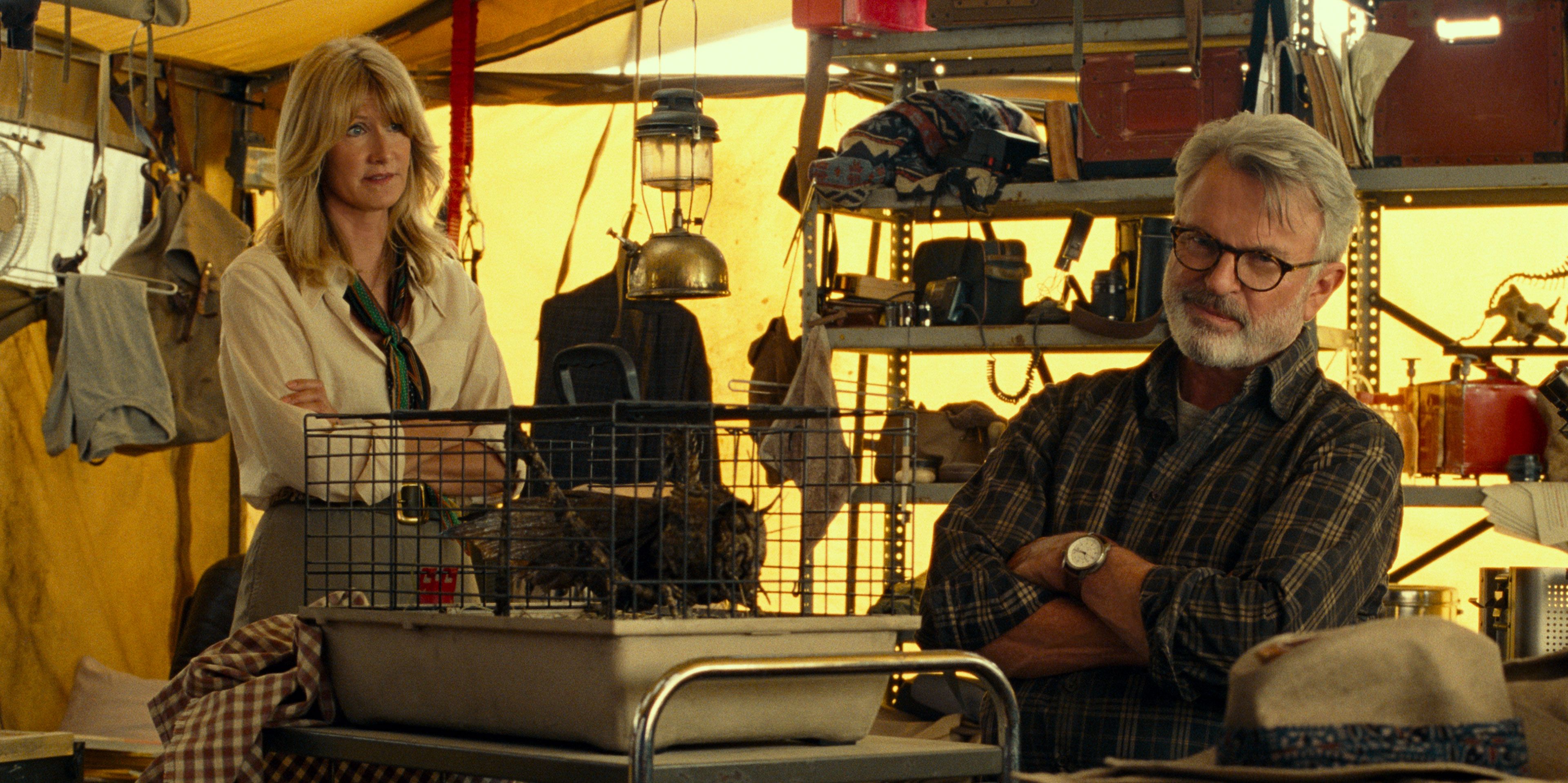 Laura Dern and Sam Neill in Jurassic World Dominion