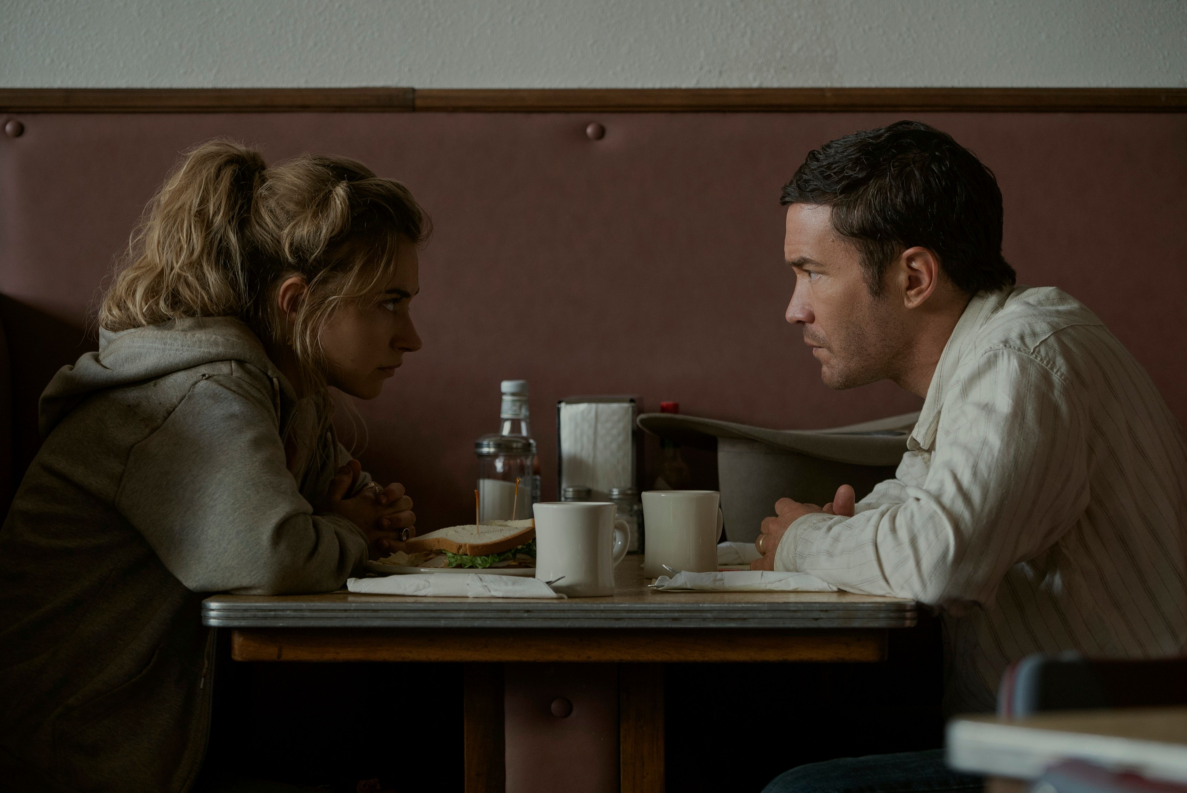 Imogen Poots and Tom Pelphrey in Outer Range