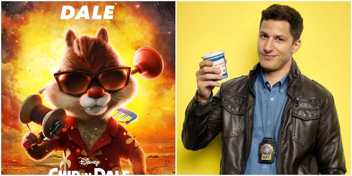 andy samberg voices dale in chip and dale rescue rangers