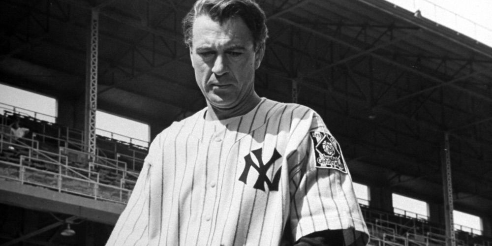 Gary Cooper as Lou Gehrig in The Pride of the Yankees (1942)