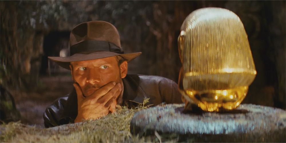 Harrison Ford en Indiana Jones dans Les Aventuriers de l'Arche perdue