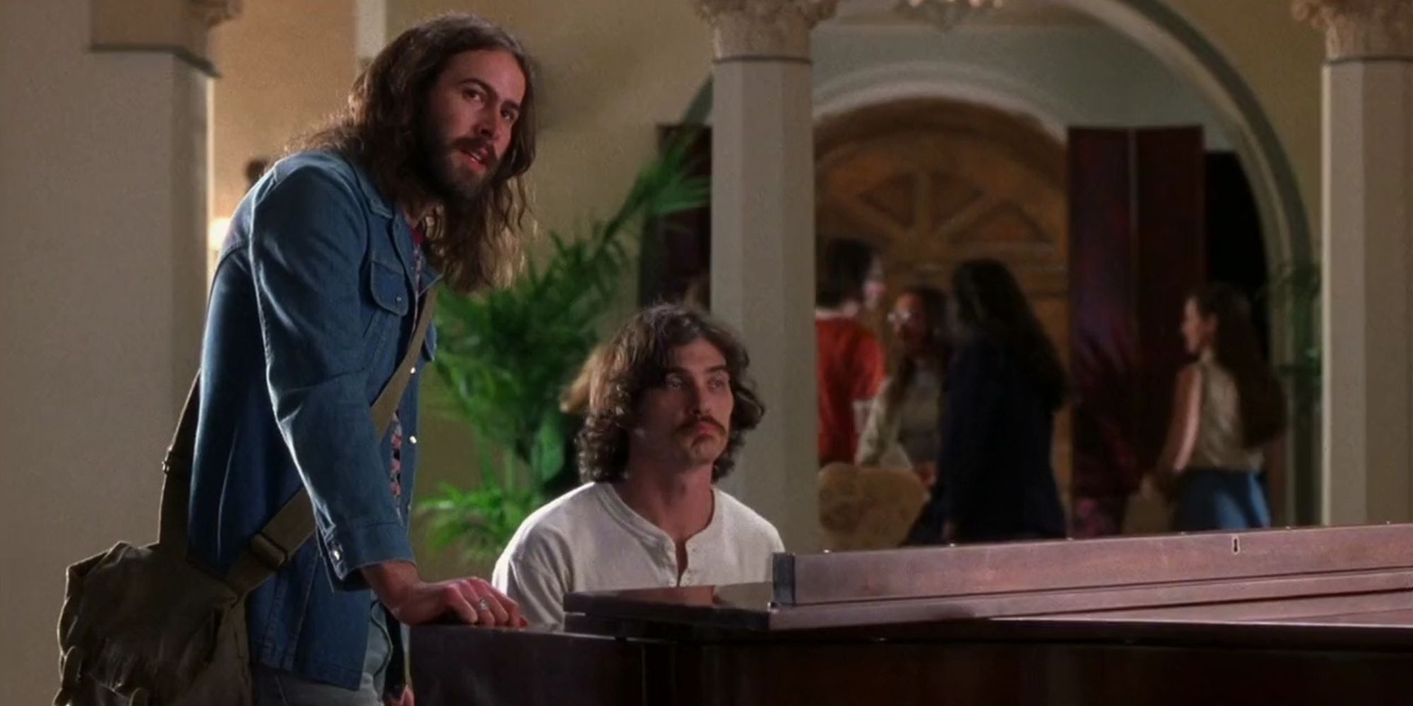 russell and jeff in almost famous play piano and cohort in the hotel