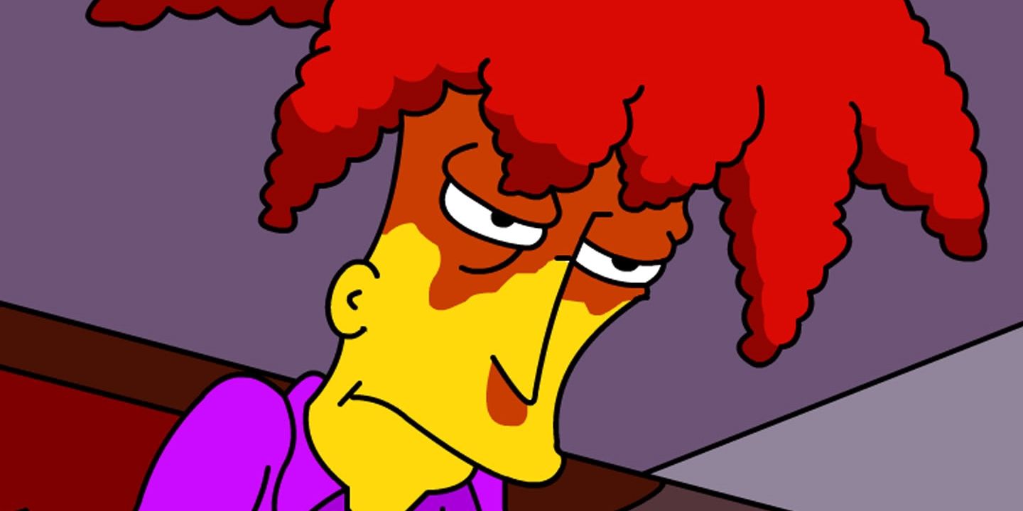 Sideshow Bob looking menacing in The Simpsons