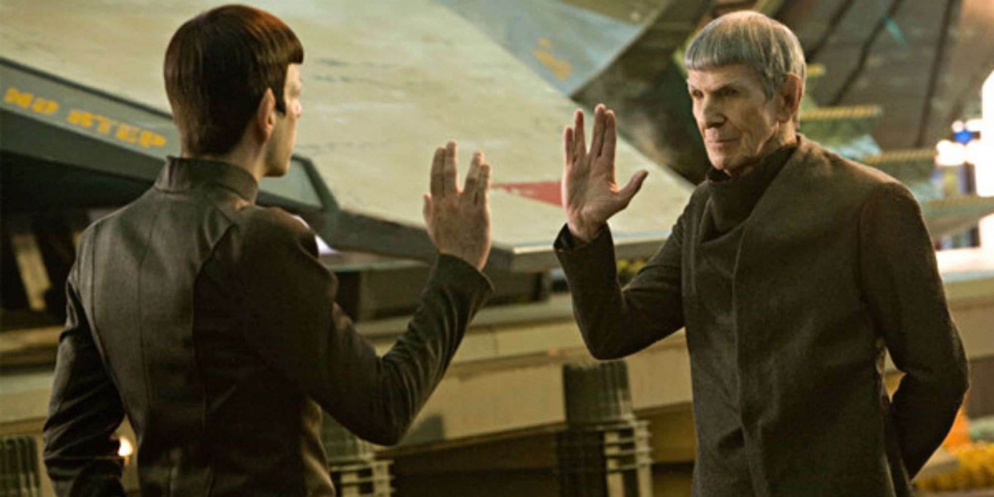 Spock meets Spock in Star Trek