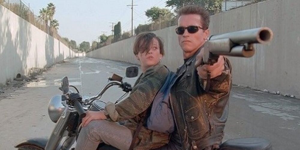 Terminator 2 John Connor and T-800