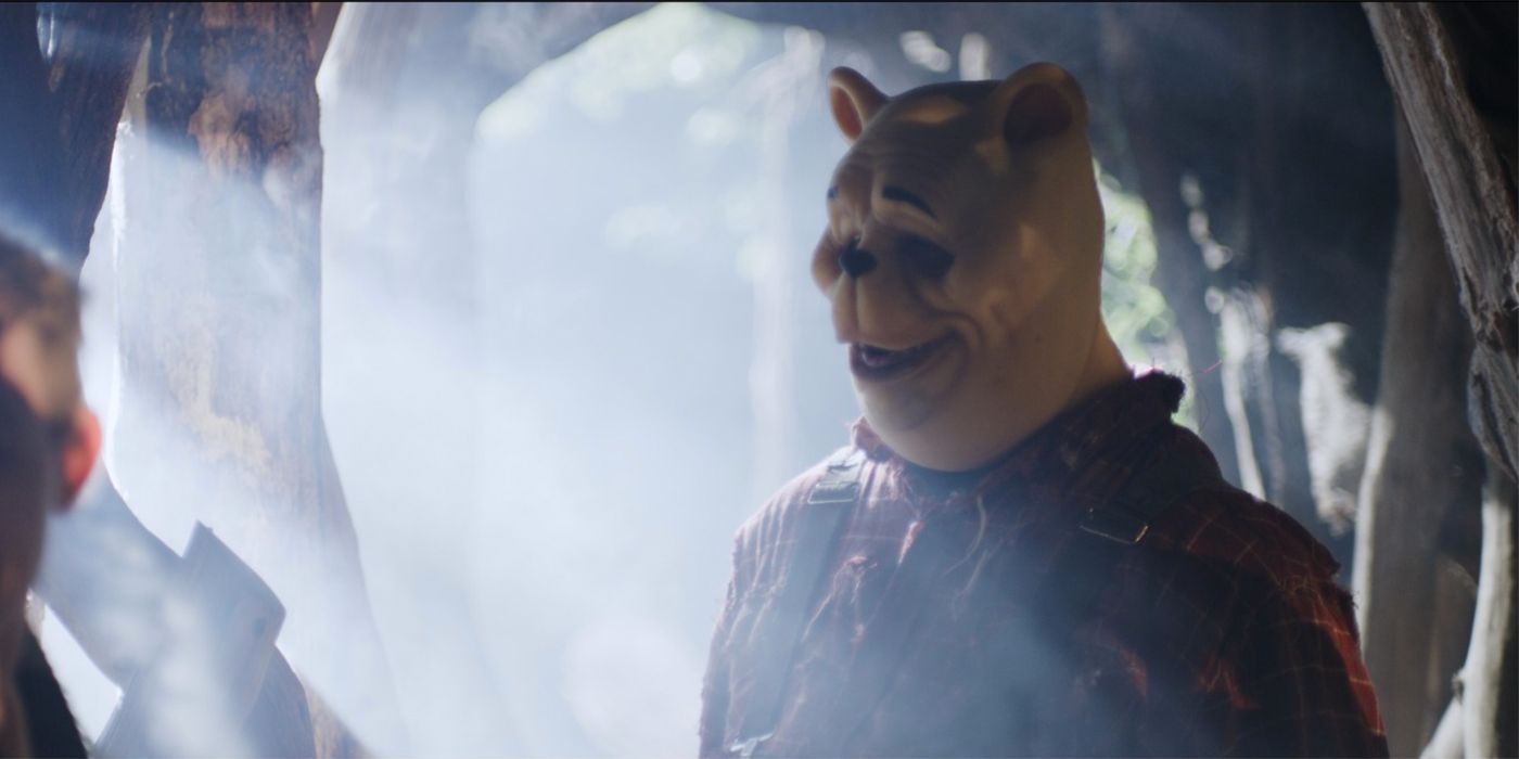 Terrifying Winnie the Pooh in Winnie the Pooh: Blood and Honey​​​​​​​.