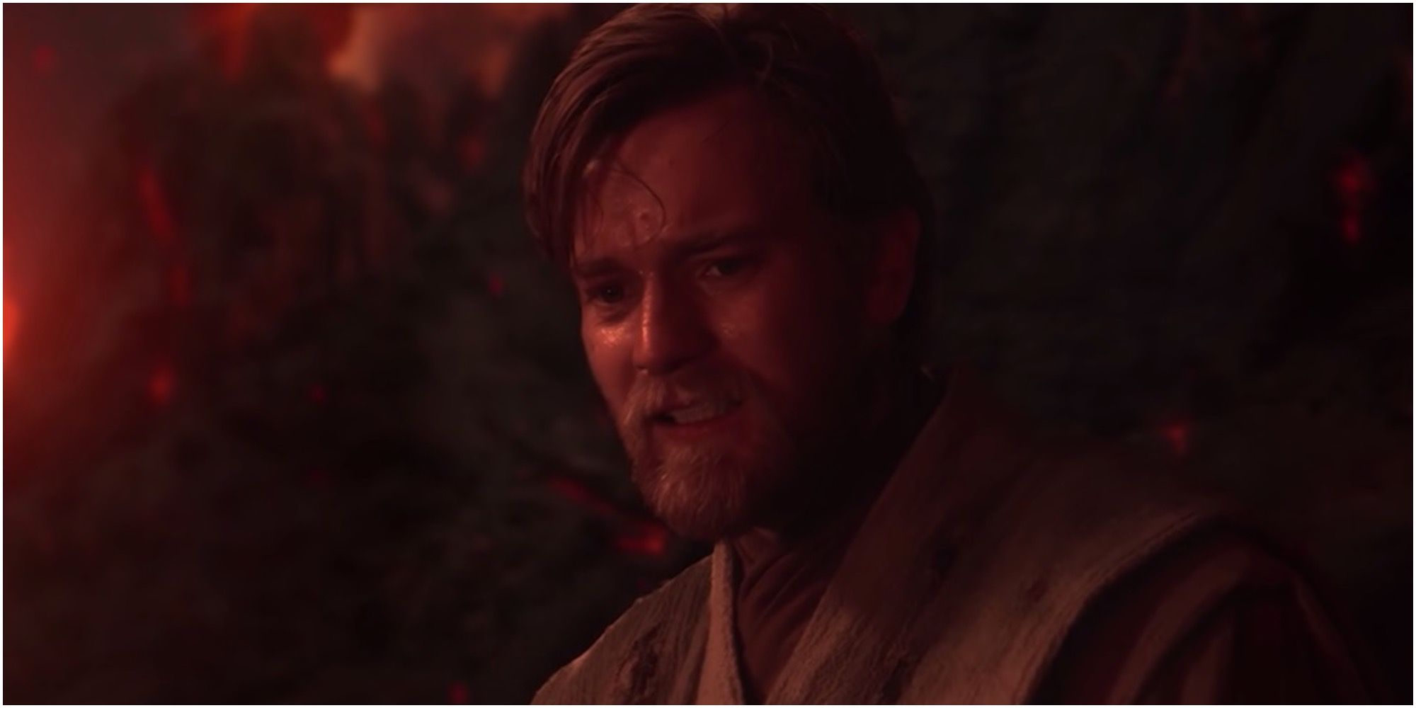 Obi-Wan pleads to a suffering Anakin that he was the chosen one and his brother