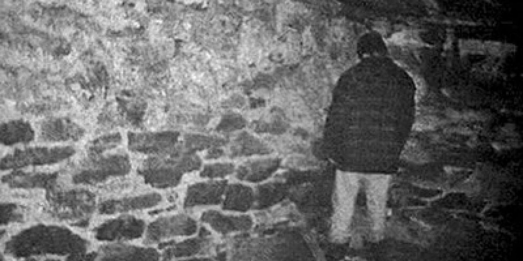 A man standing in a corner in The Blair Witch Project