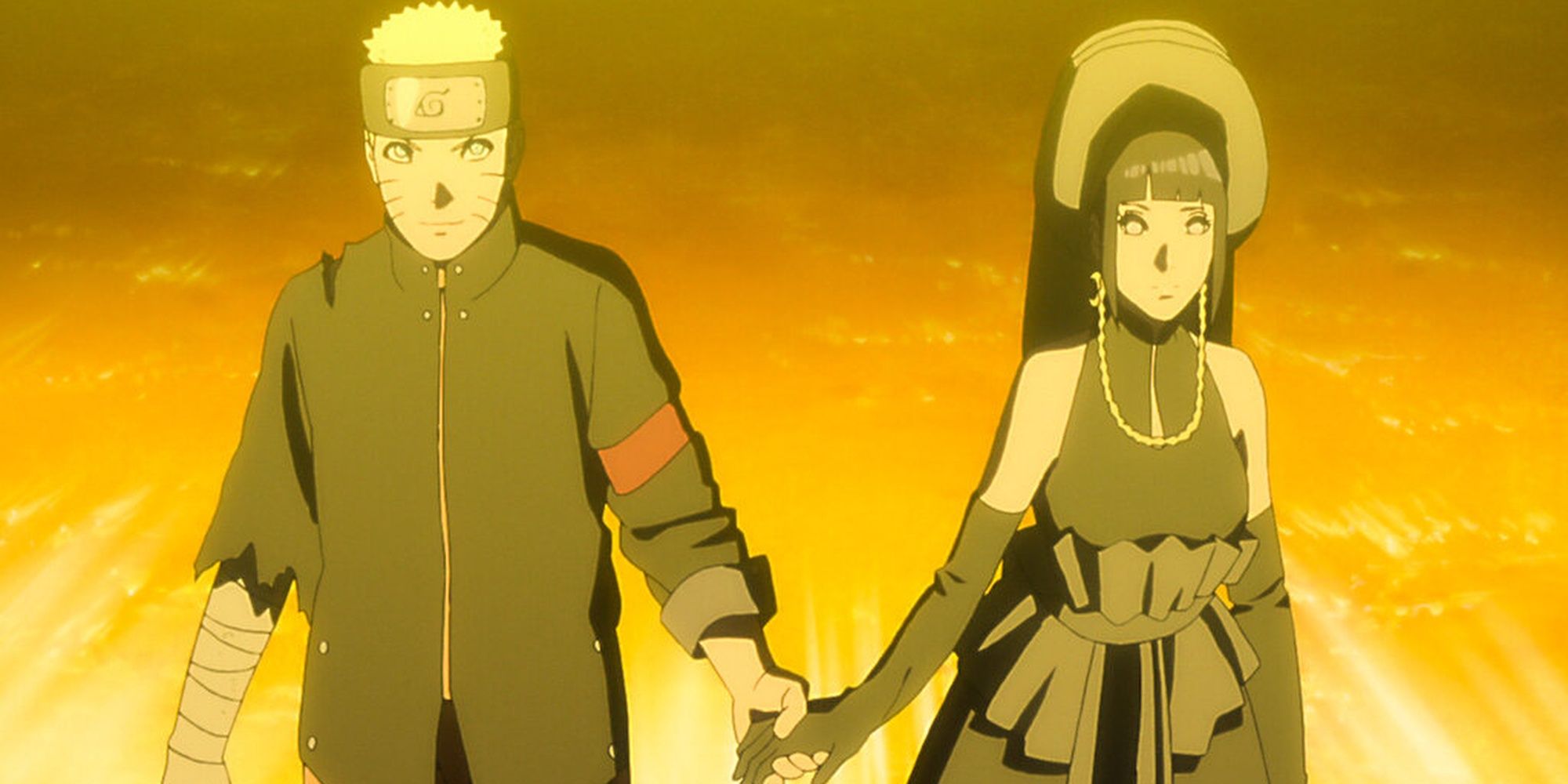 Naruto and Hinata getting ready to attack together