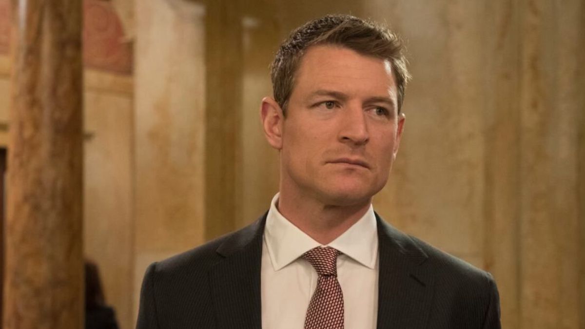 ADA Peter Stone (Philip Winchester) on Law & Order: Special Victims Unit.