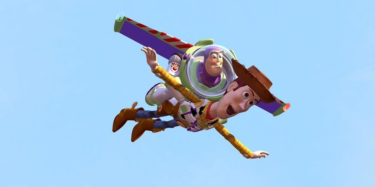 Woody and Buzz in Toy Story