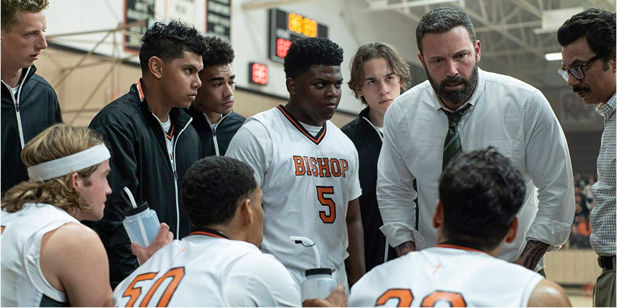 Ben Affleck and the basketball team in The Way Back
