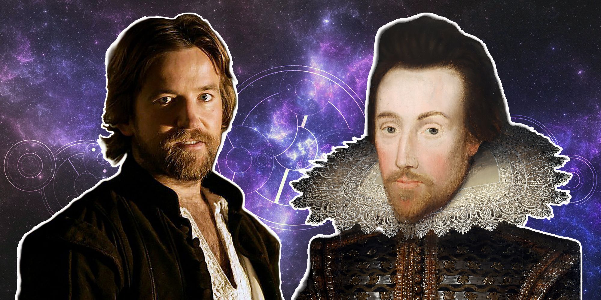 William Shakespeare (Dean Lennox Kelly) was influenced by a trio of alien witches