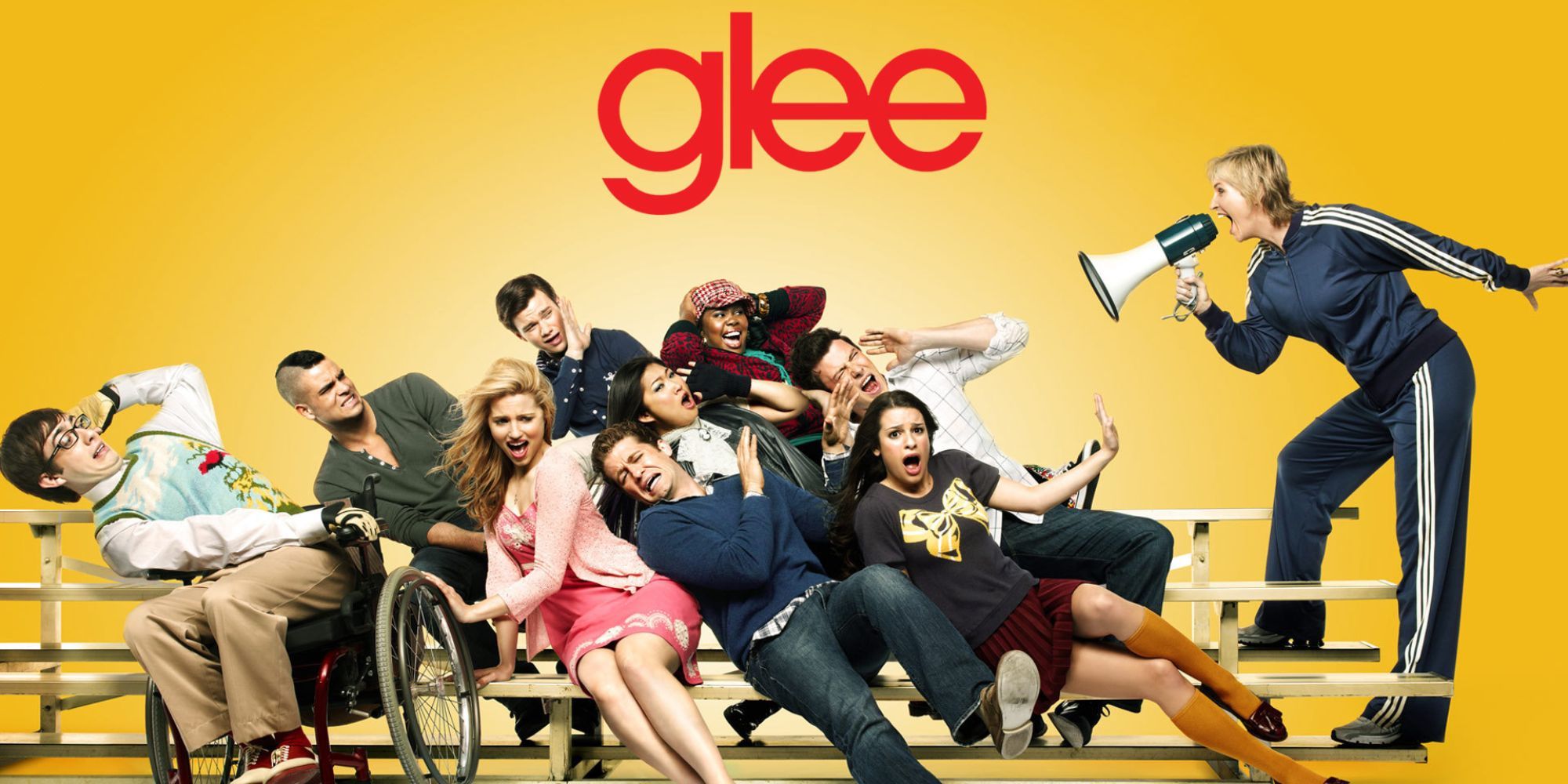 The poster of Glee