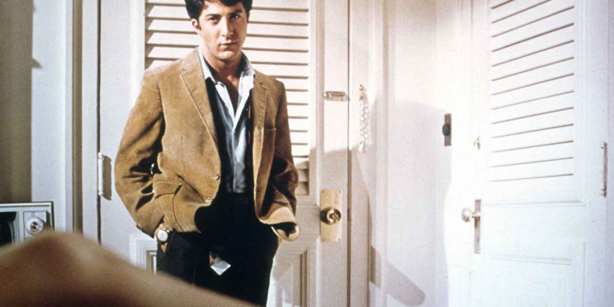 Dustin Hoffman as Benjamin in The Graduate