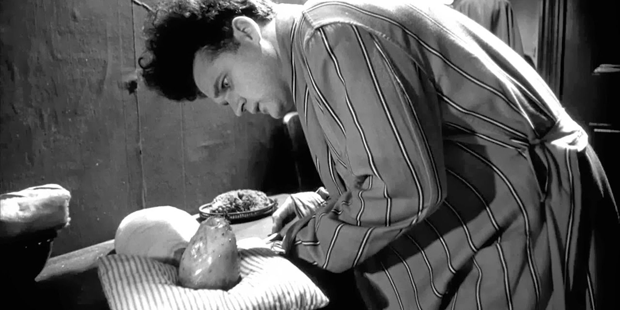 Henry and his deformed mutant baby from Eraserhead