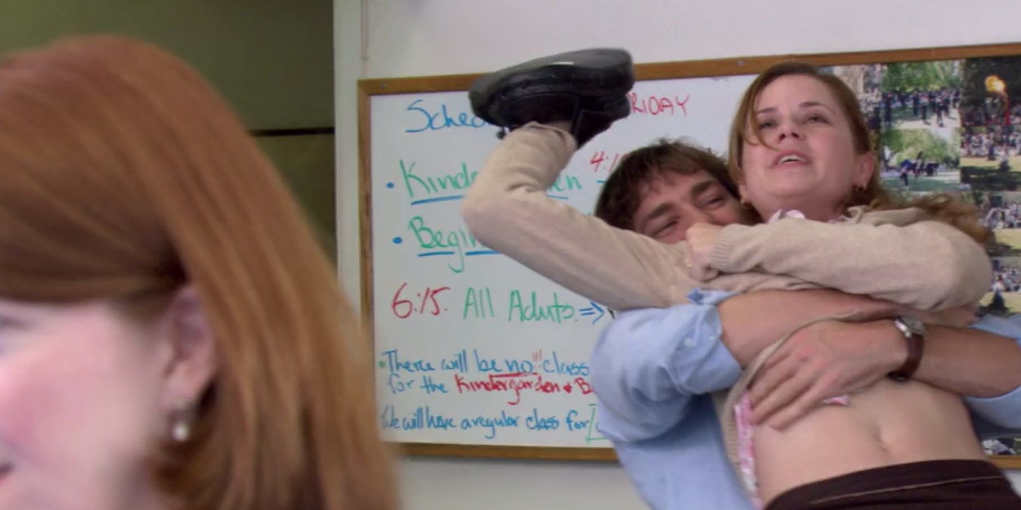 Jim lifting up Pam on The Office