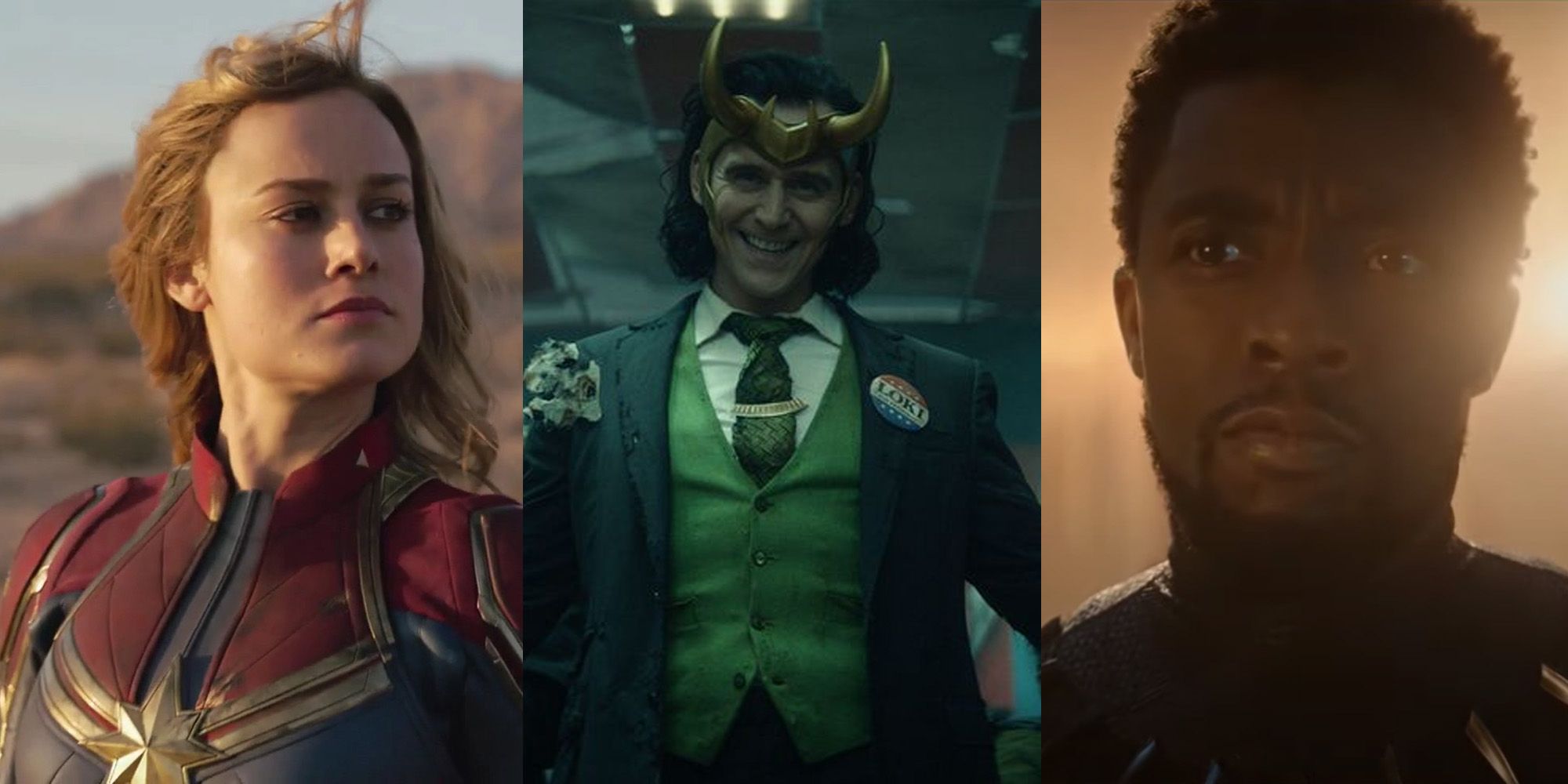 Captain Marvel, Loki, Black Panther