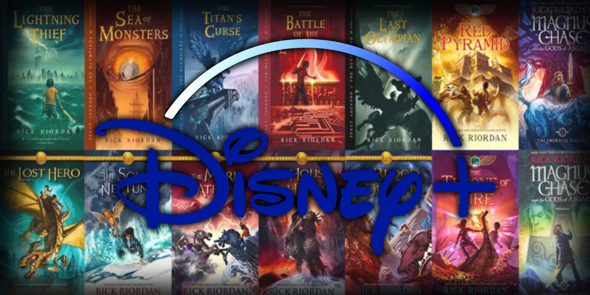 Disney + Percy Jackson Book Covers