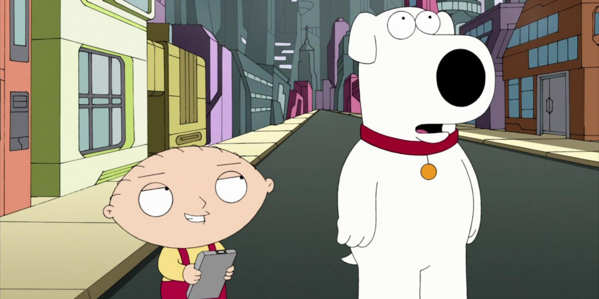 Stewie et Brian sautent à travers le multivers.