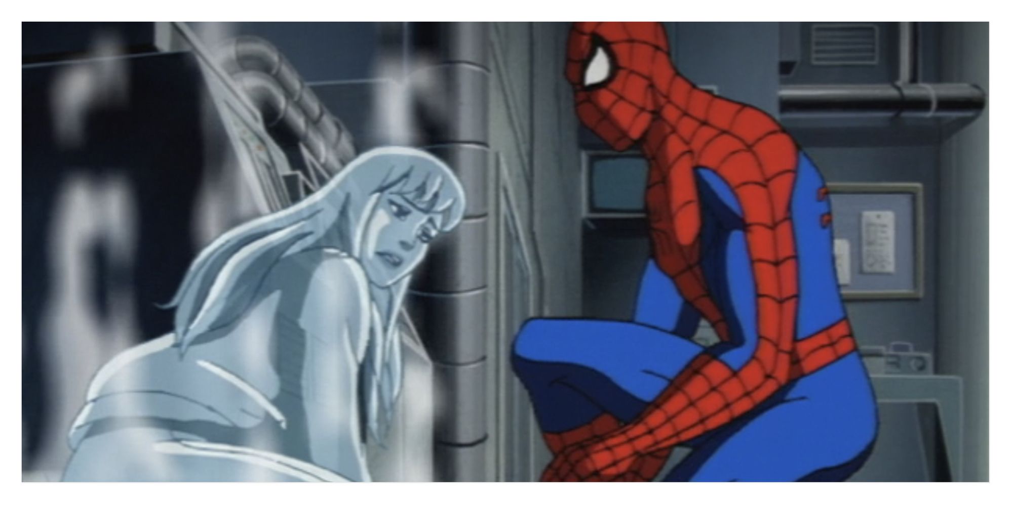 Spider-Man saying goodbye to MJ again