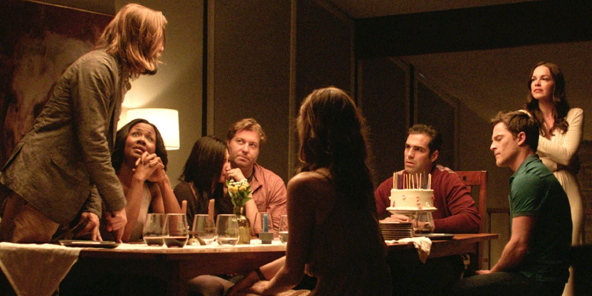 The group of friends at the dinner table in The Invitation