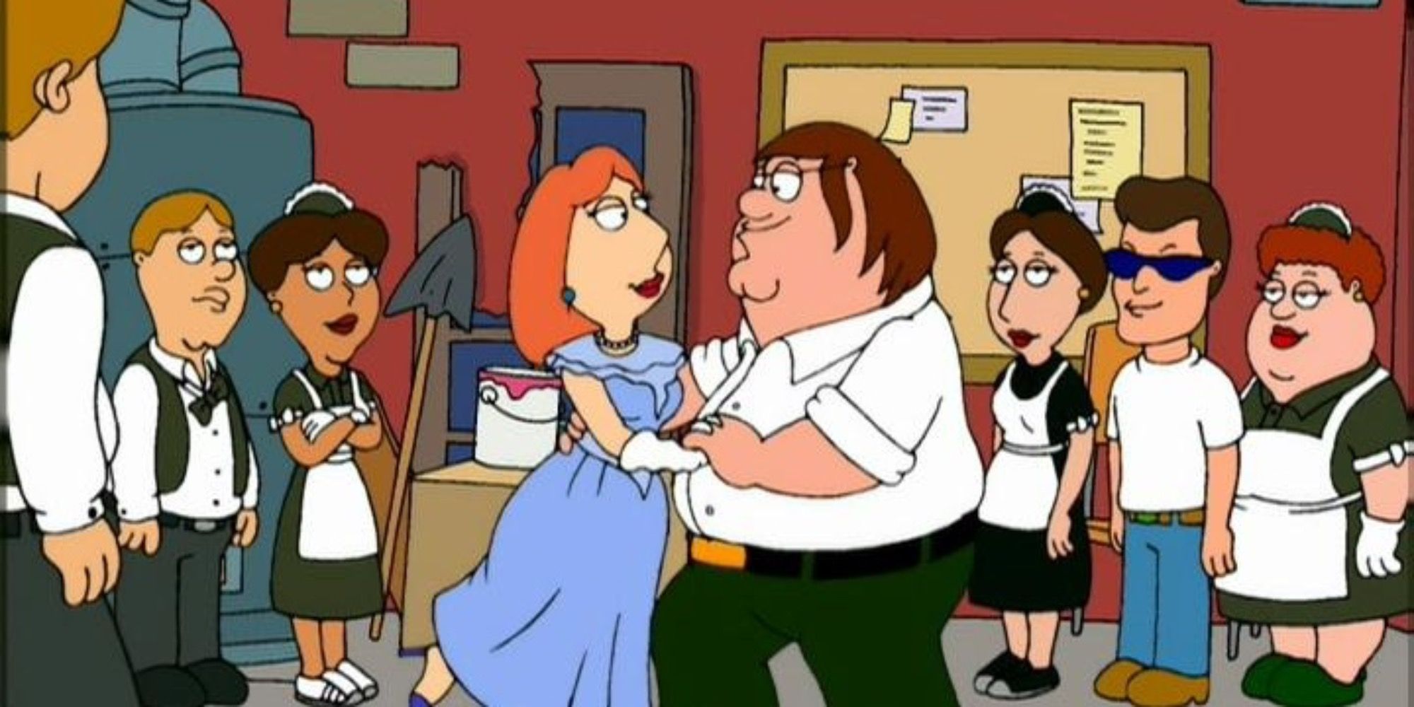 Peter and Lois dancing 